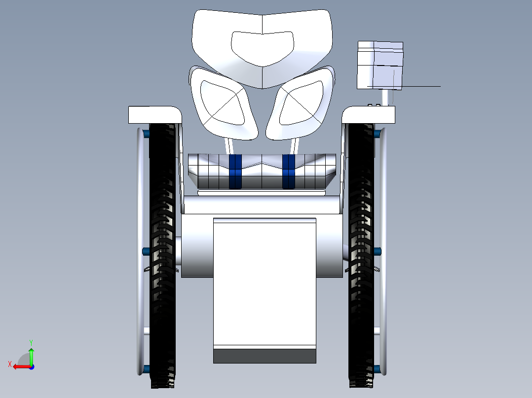 B3003378-电动轮椅后视图