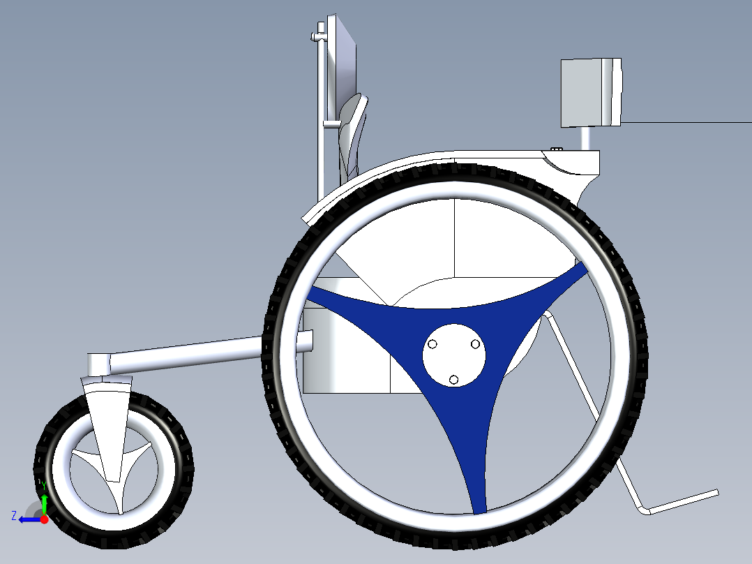 B3003378-电动轮椅右视图