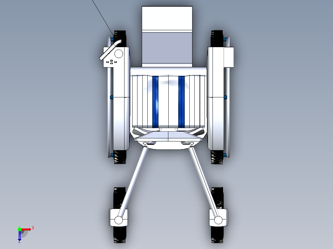 B3003378-电动轮椅俯视图