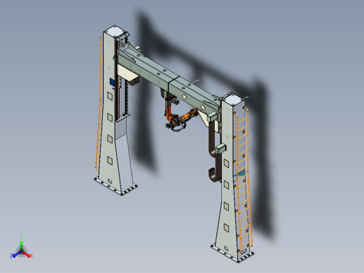 龙门升降吊装焊接机器人