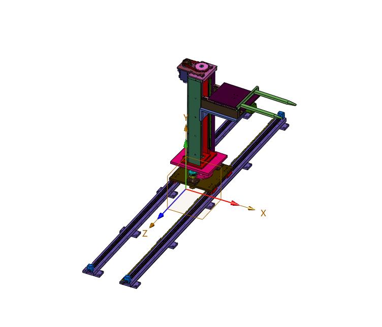 立体仓库的移动式货叉升降机