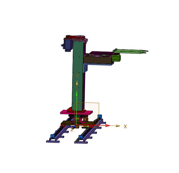 立体仓库的移动式货叉升降机