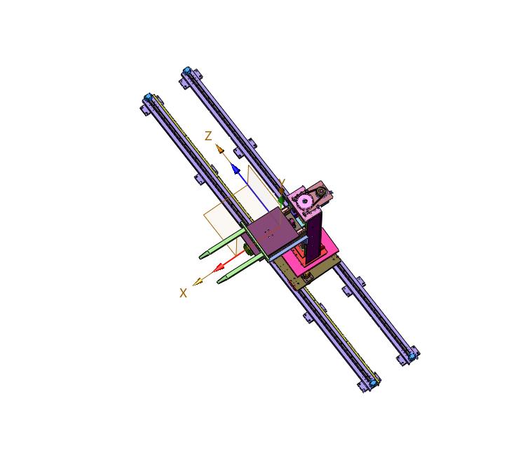 立体仓库的移动式货叉升降机