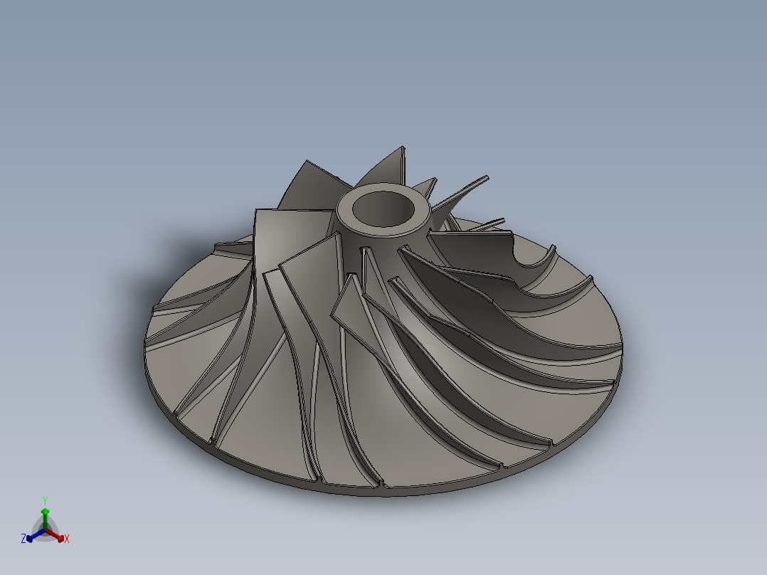 叶轮(60)正等轴测图