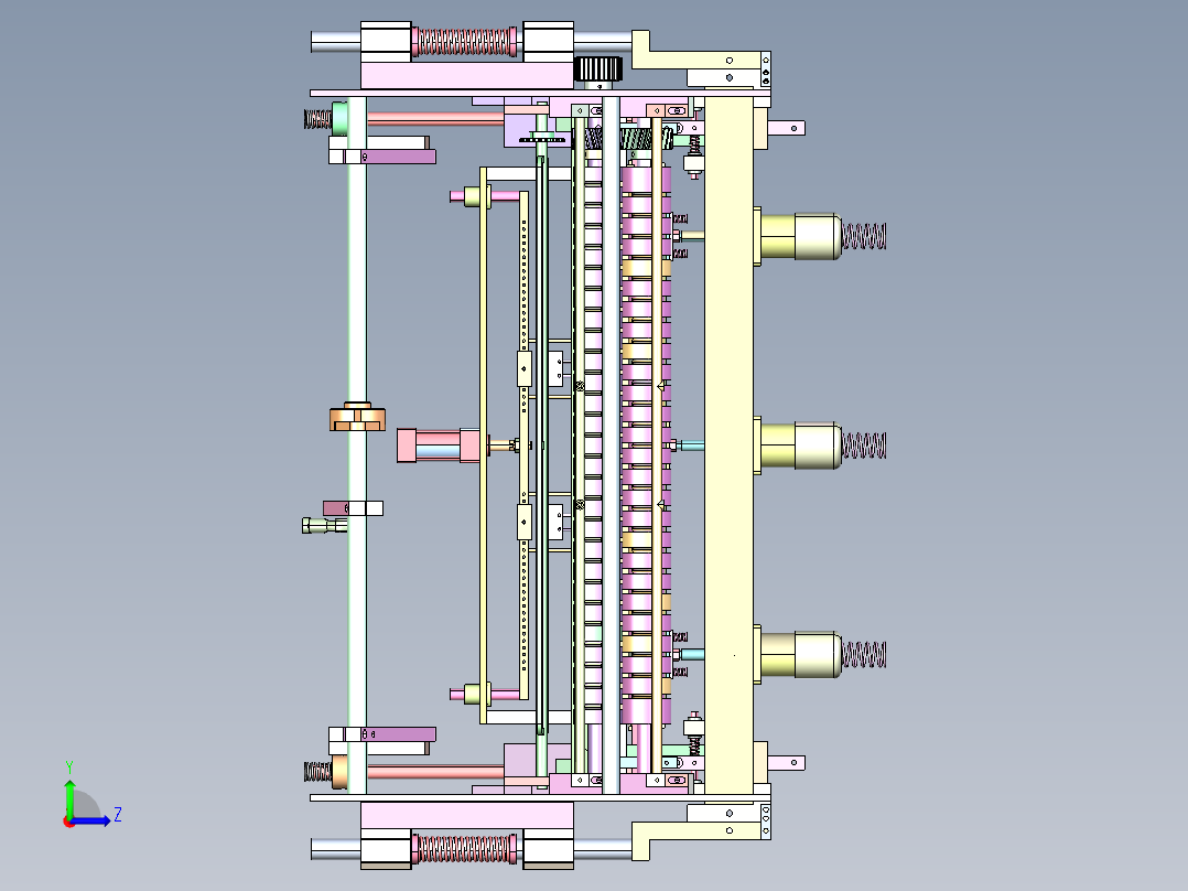 BJ-730 金属板材自动精密校平机左视图