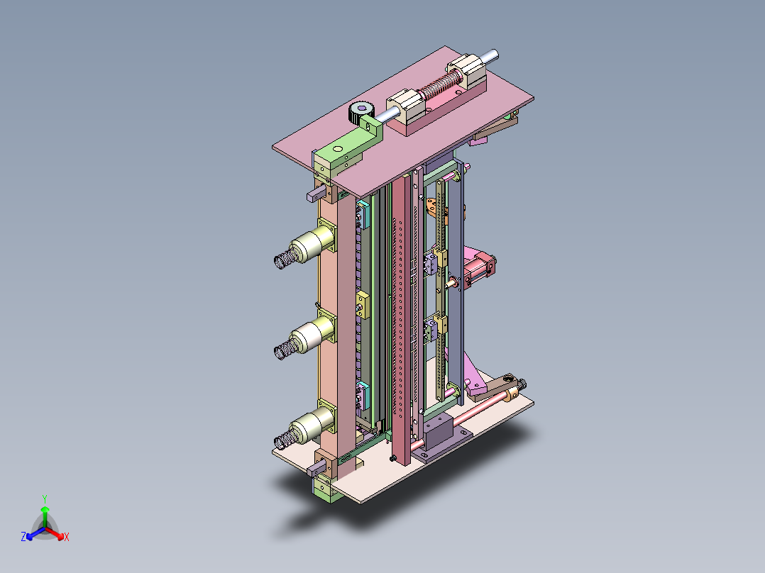 BJ-730 金属板材自动精密校平机正等轴测图