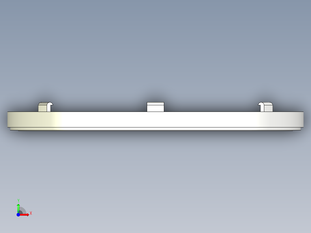 B2004422-数控铣床 环形LED灯安装板前视图