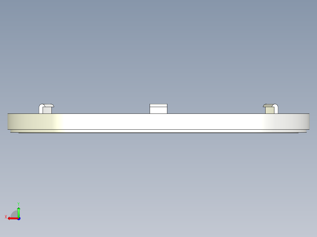 B2004422-数控铣床 环形LED灯安装板后视图