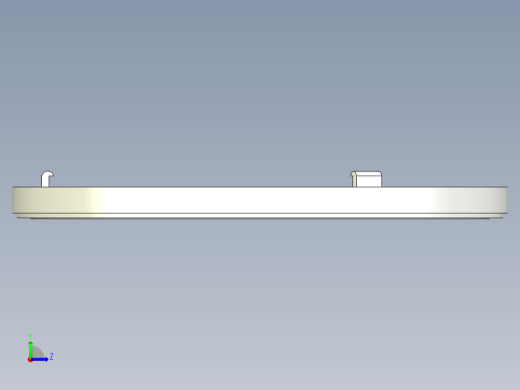 B2004422-数控铣床 环形LED灯安装板左视缩略图