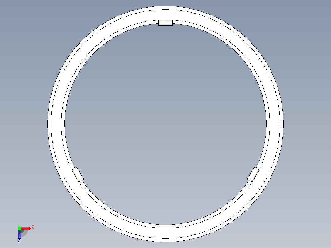 B2004422-数控铣床 环形LED灯安装板俯视图