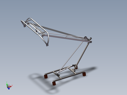 受电弓设计模型  stp x-t  SW格式