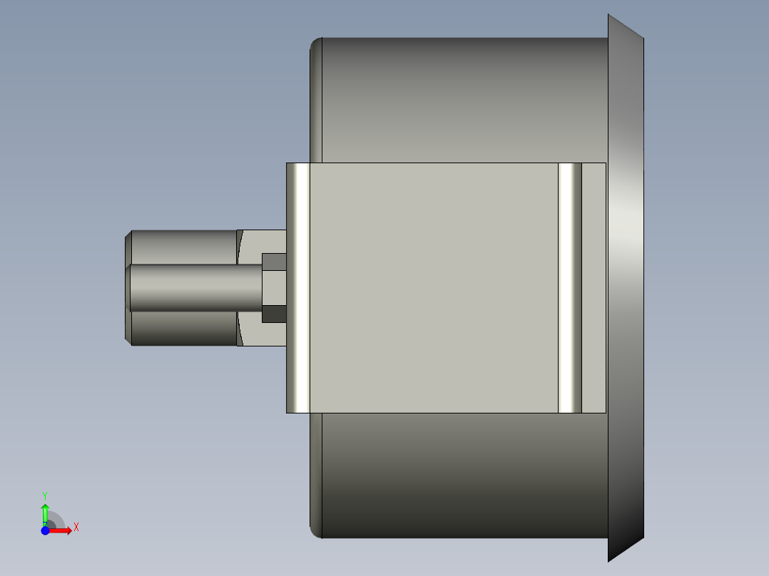 F-GU4010M-压力表前视图