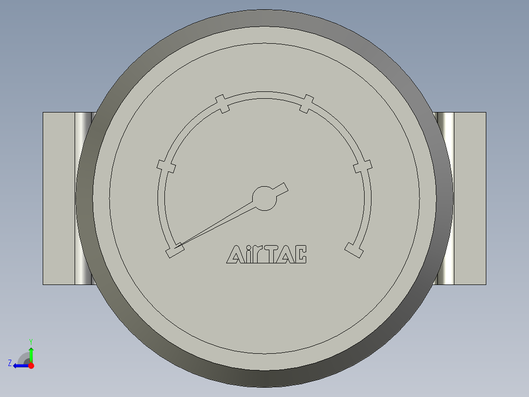 F-GU4010M-压力表右视图