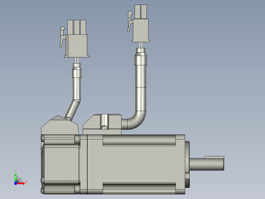 1MSMF012L1U2100w低惯量增量型无刹车0前视图