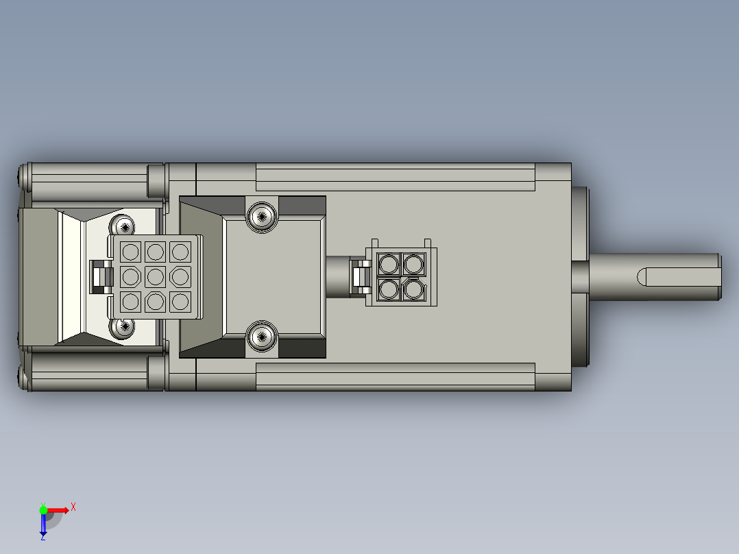 1MSMF012L1U2100w低惯量增量型无刹车0俯视图