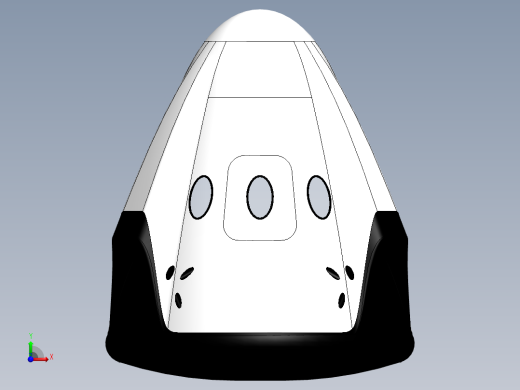 宇宙飞船舱体前视缩略图