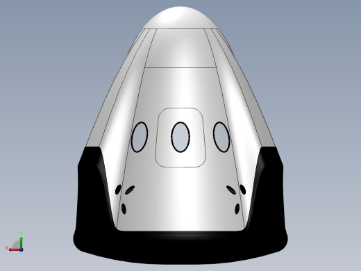 宇宙飞船舱体后视缩略图