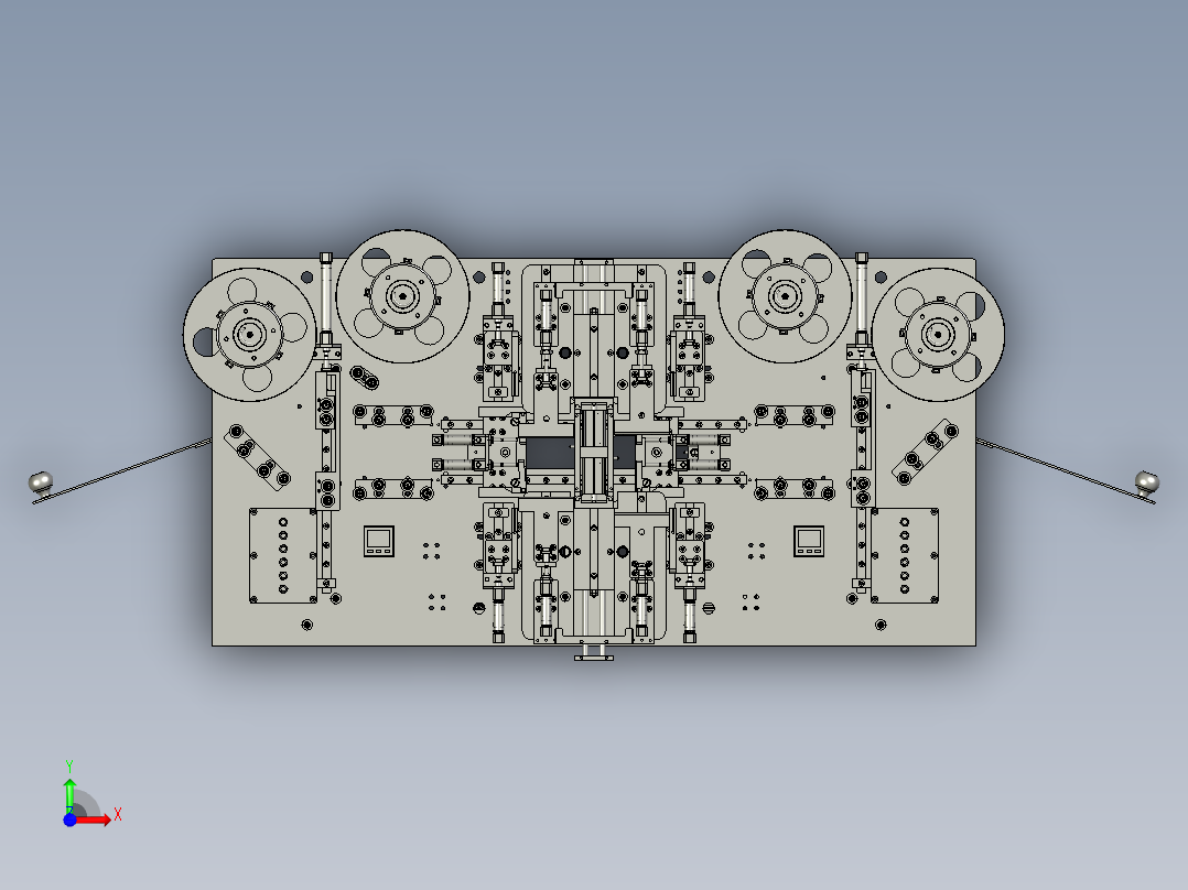 贴胶机构组装体-dtk前视图