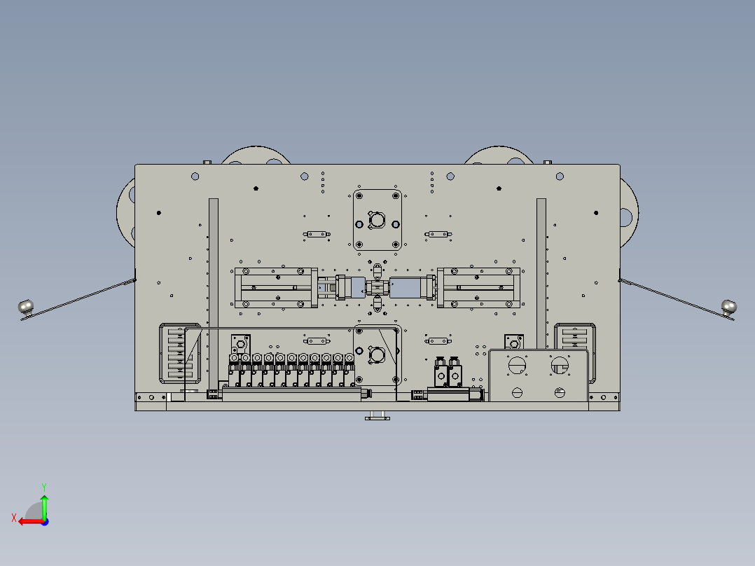 贴胶机构组装体-dtk后视图