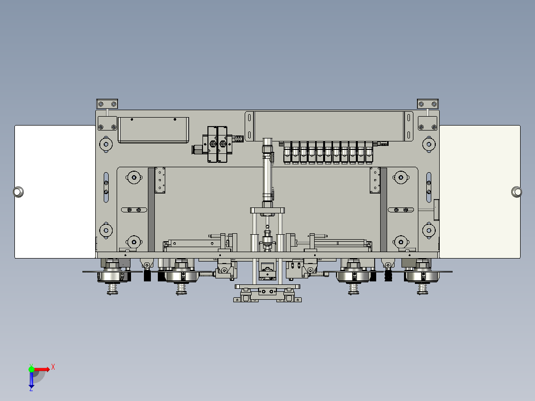 贴胶机构组装体-dtk俯视图