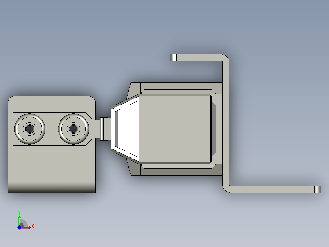 安全锁组件前视图