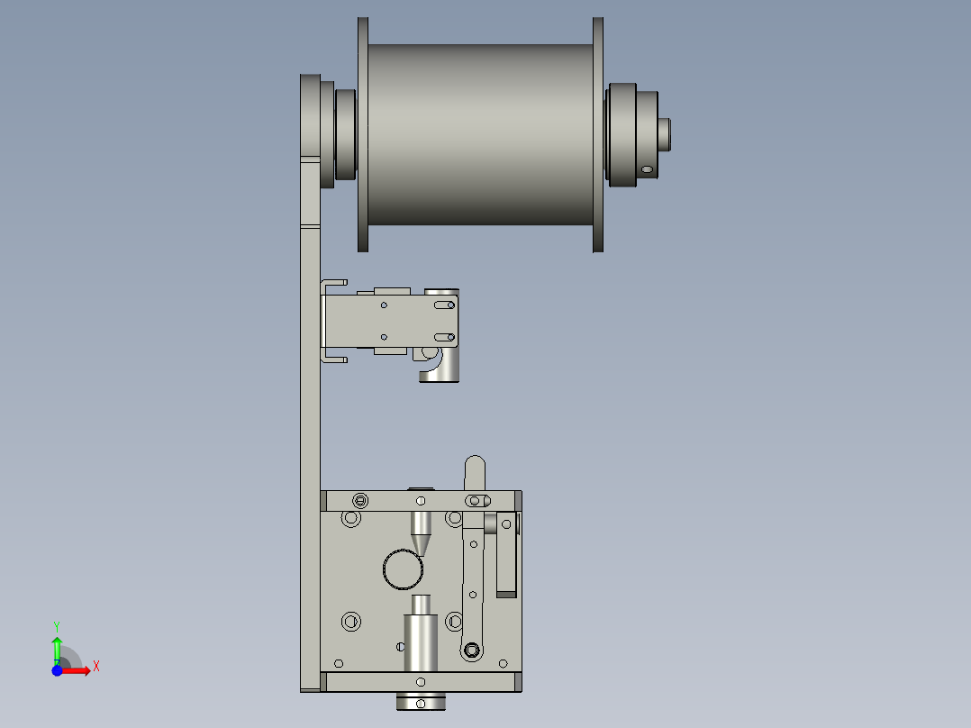 侧挂出锡控制器前视图