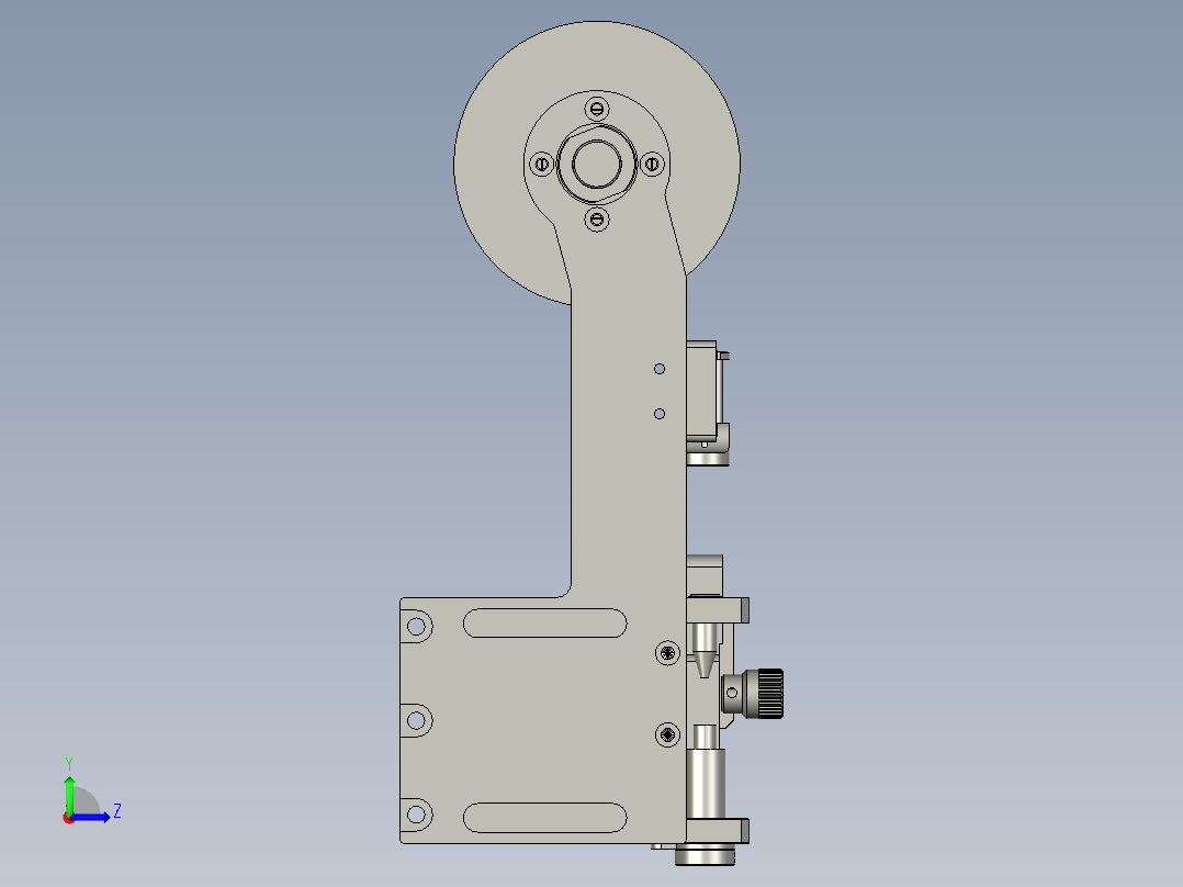侧挂出锡控制器左视图