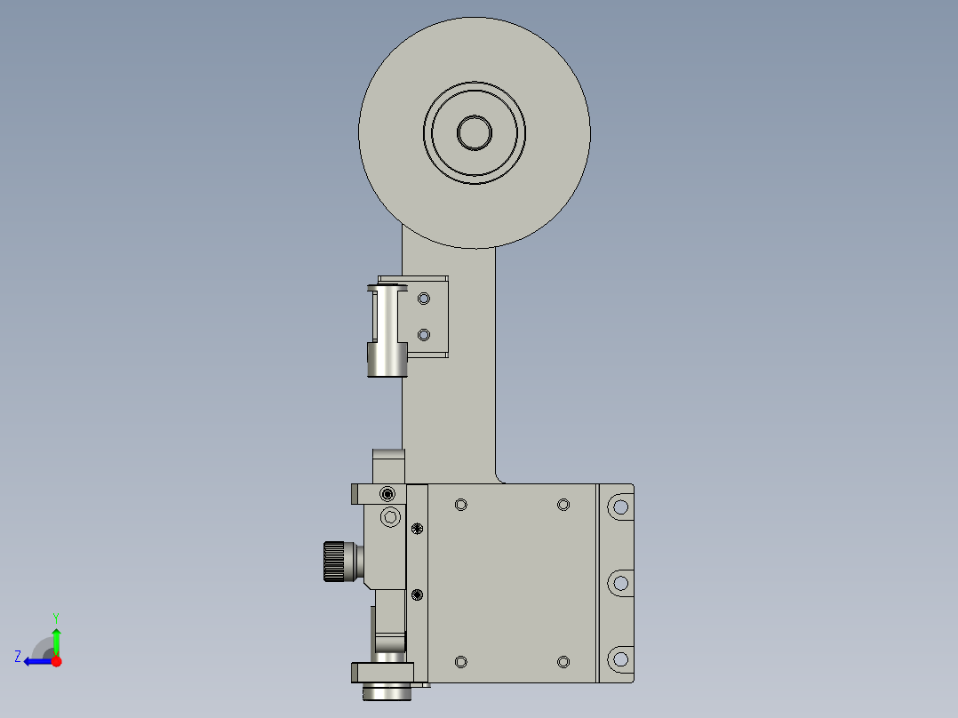 侧挂出锡控制器右视图