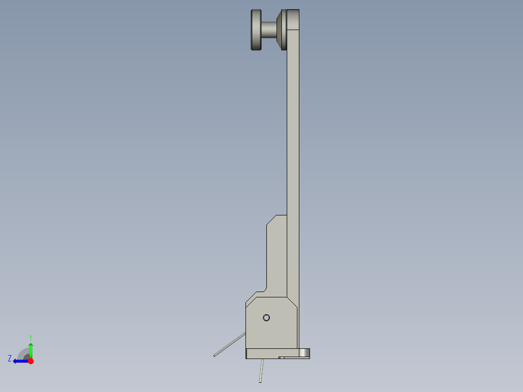 挂架旋转机构右视图