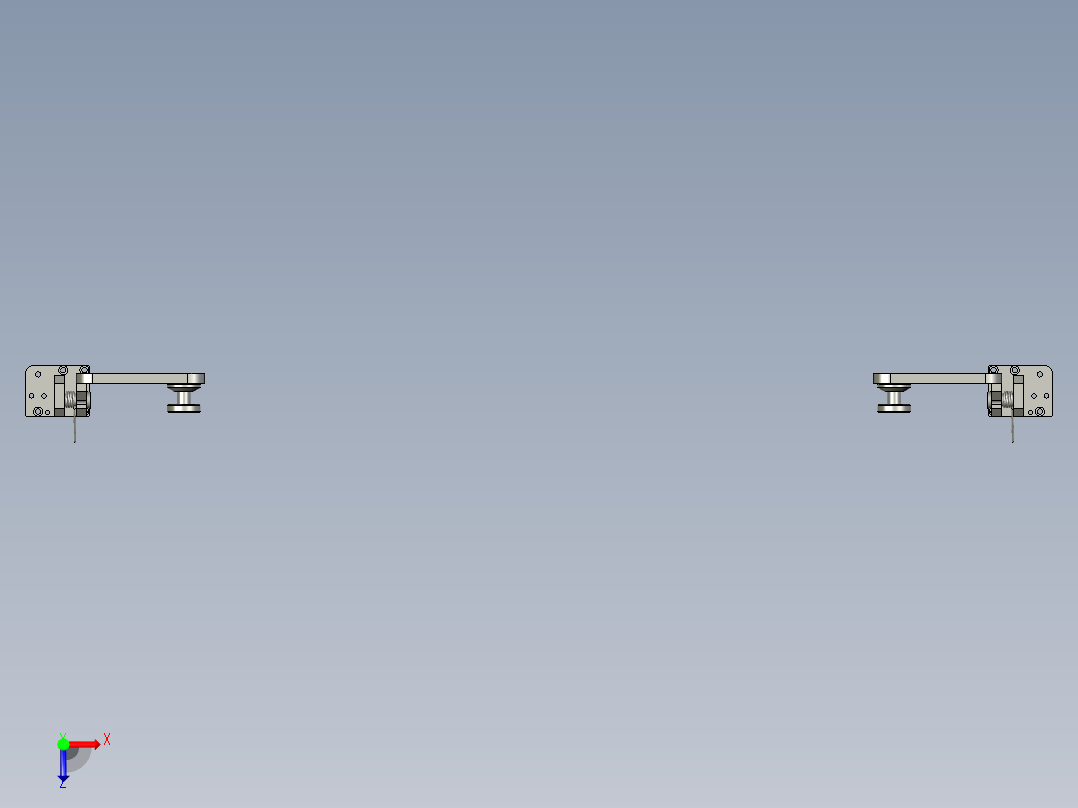 挂架旋转机构俯视图