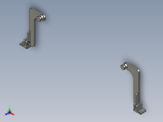 挂架旋转机构正等轴测缩略图