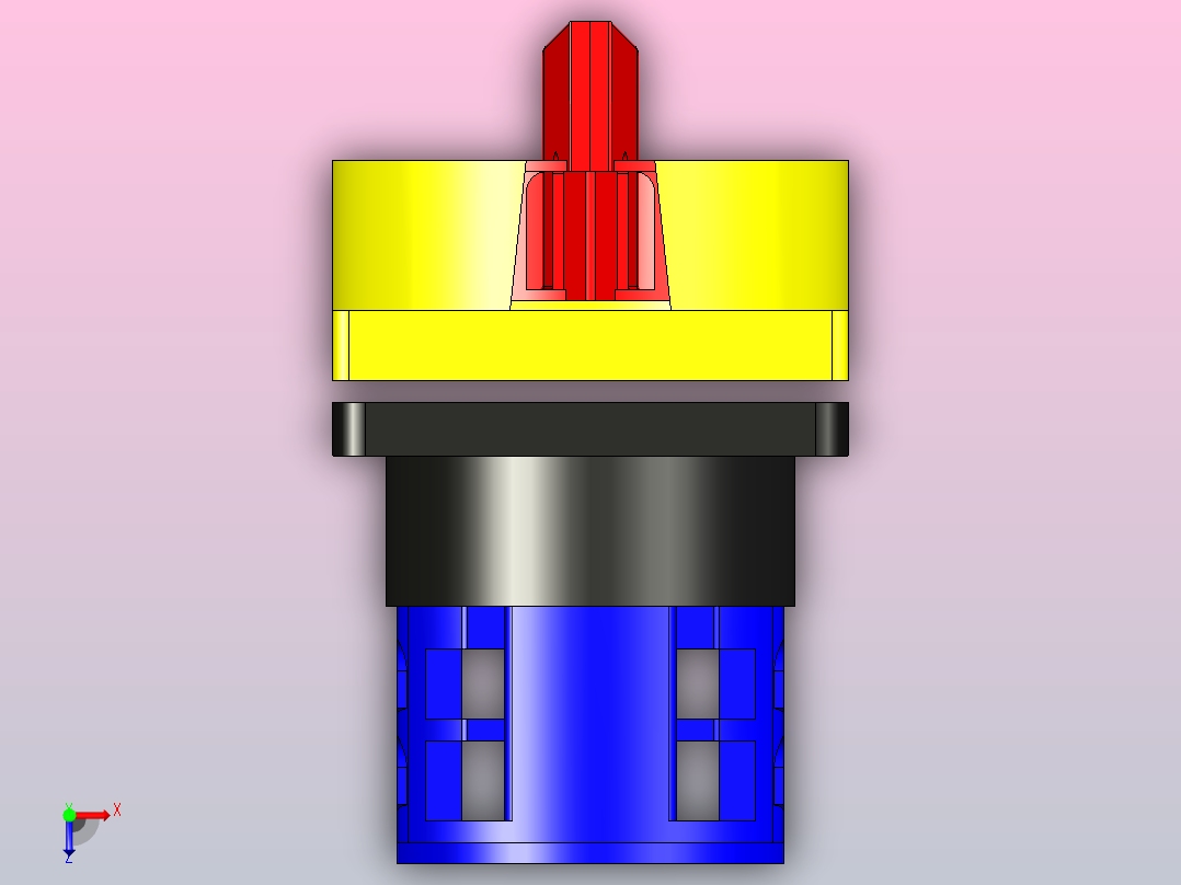 三极选择开关俯视图
