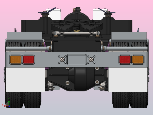 重型汽车底盘（传动系、行驶系、转向系和制动系）后视缩略图