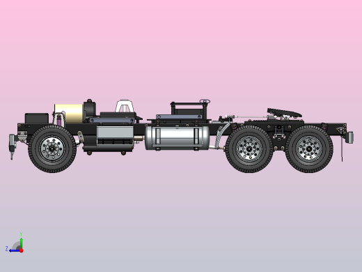 重型汽车底盘（传动系、行驶系、转向系和制动系）右视缩略图