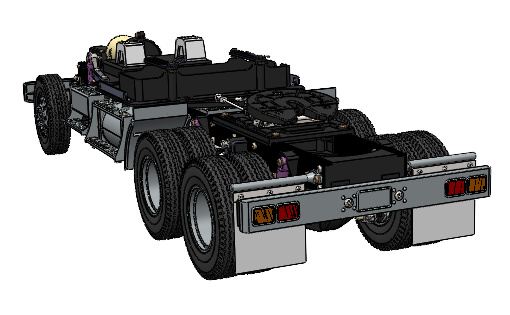 重型汽车底盘（传动系、行驶系、转向系和制动系）