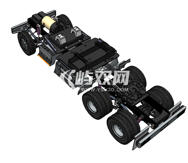 重型汽车底盘（传动系、行驶系、转向系和制动系）