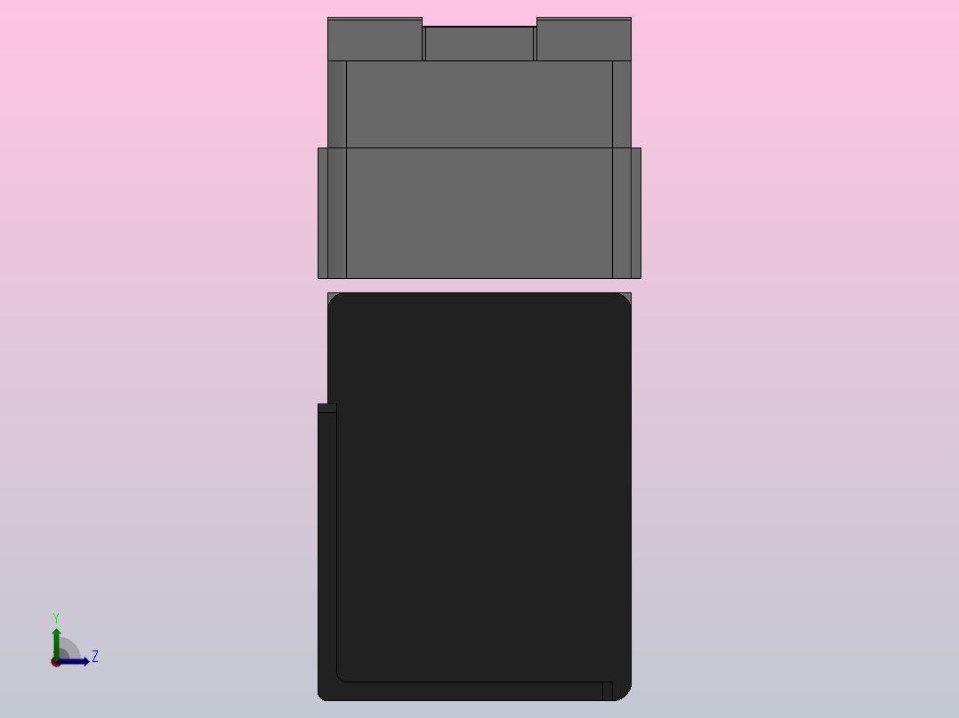JCXE-B型光栅尺[JCXE1600-B1]左视图