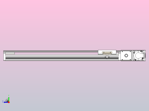 皮带直线轴半封闭可选导轨TPA-HNB-105D-90-L500-MR-Y-P20-N3右视缩略图