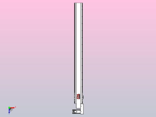 皮带直线轴半封闭可选导轨TPA-HNB-120D-110-L1200-MR-C-P40-N3俯视缩略图