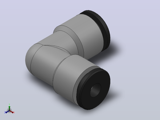 IPVP 弯头气动管接头_IPVP 04正等轴测缩略图
