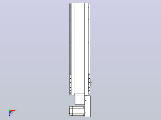 皮带直线轴半封闭可选导轨TPA-HNB-175D-140-L500-MR-C-P75-N3俯视缩略图