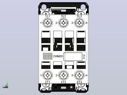 接触器CWM25-10-30V04 25A 接触器WEG右视缩略图
