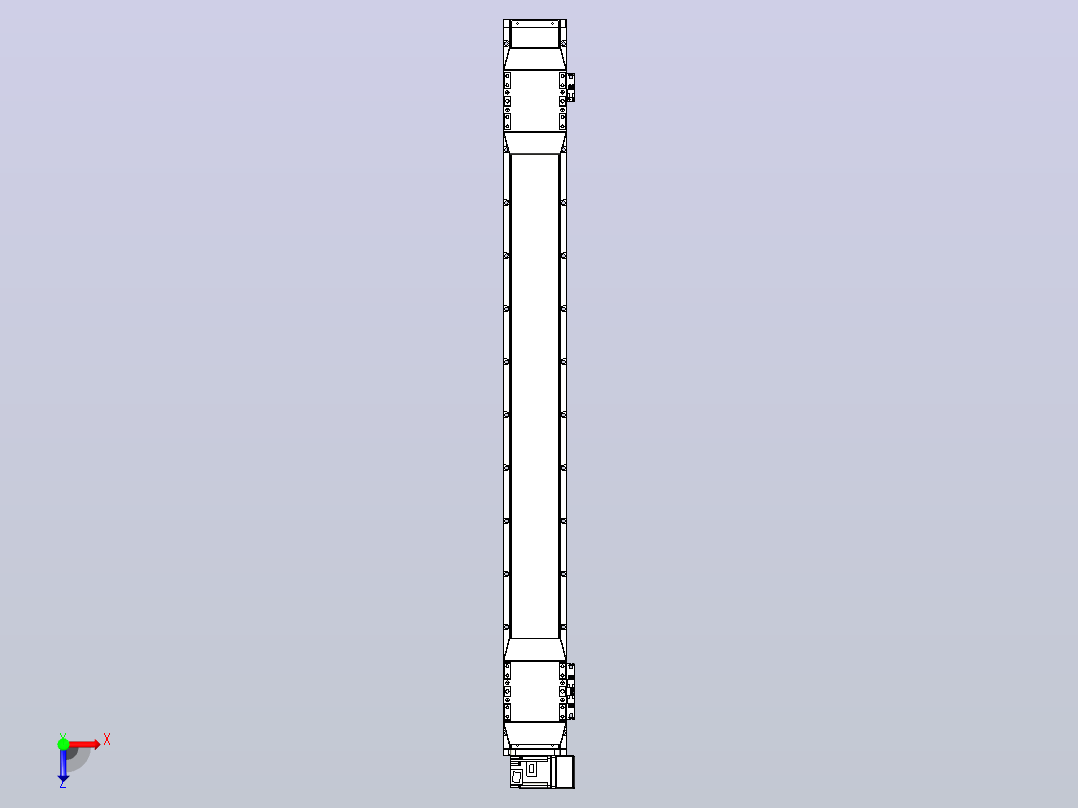 皮带直线轴双滑块型TPA-GCBS-120-P70-L450-RU-M20-N3俯视图