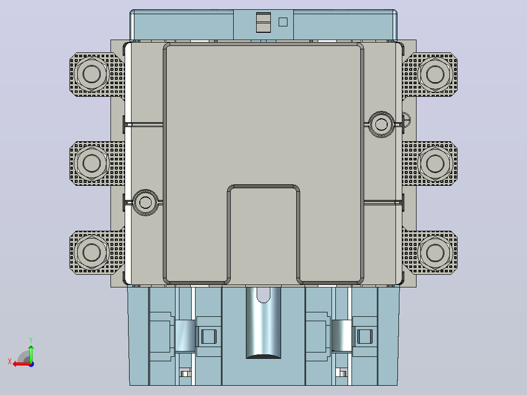 NC5-20544交流接触器三维模型202205后视图