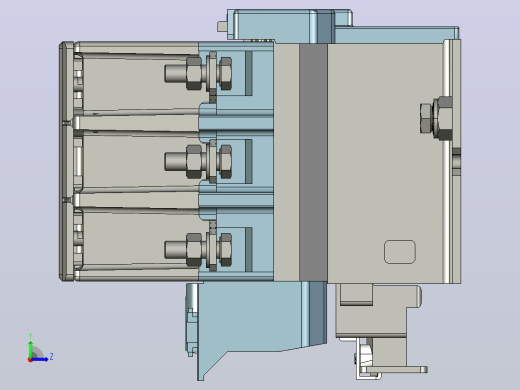 NC5-20544交流接触器三维模型202205左视缩略图