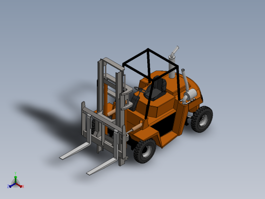 forklift-118 SW正等轴测缩略图