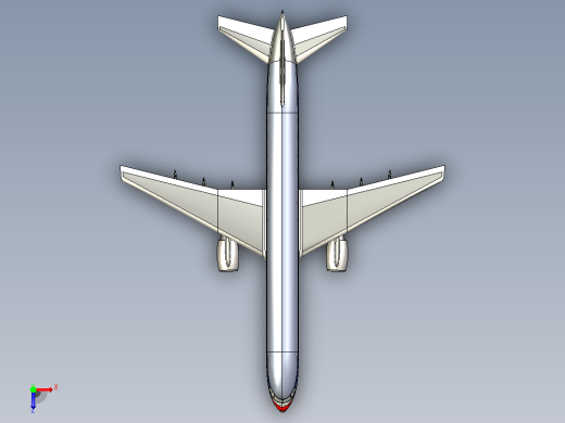 波音757中程航线客机俯视缩略图