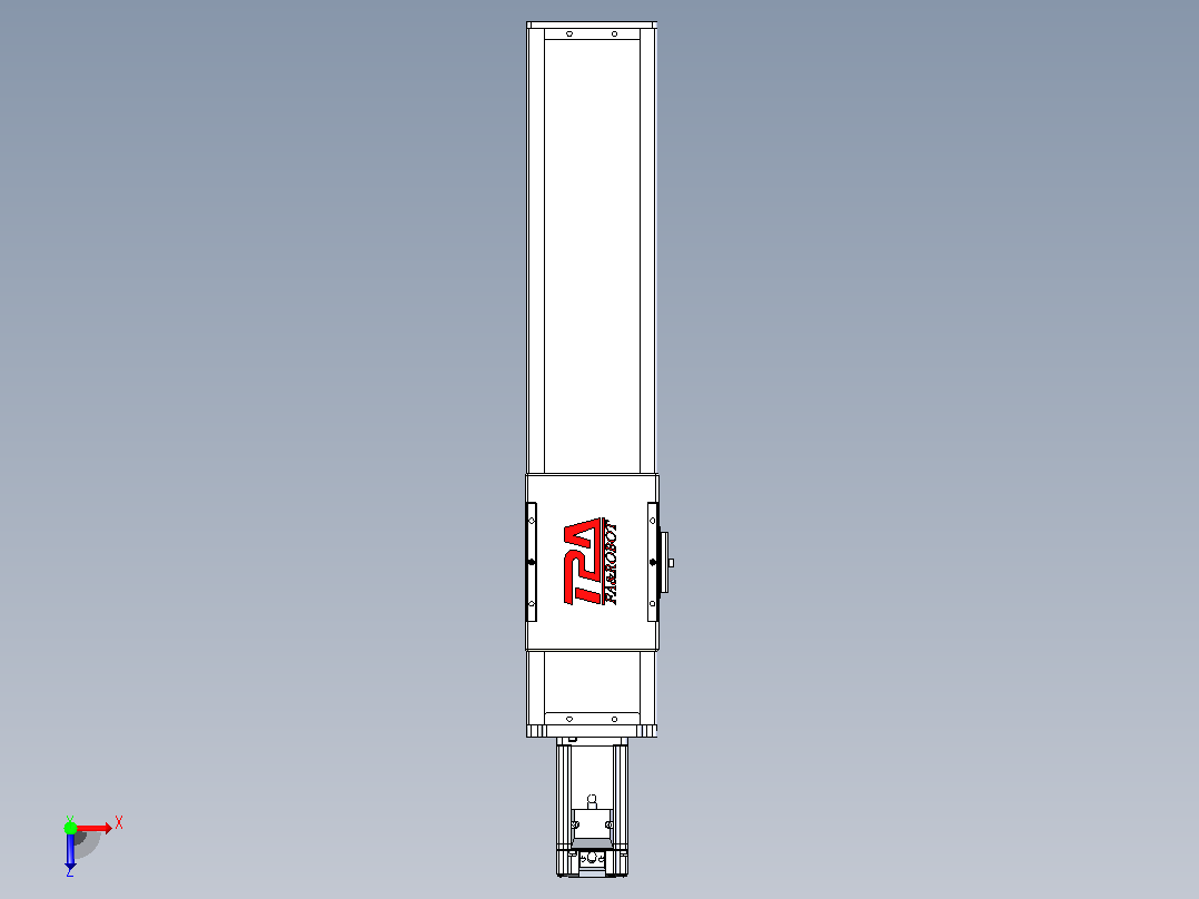 滚珠丝杠直线轴带导轨全封闭TPA-HCR-110D-1610C-L350-M-Y-P40-N3俯视图