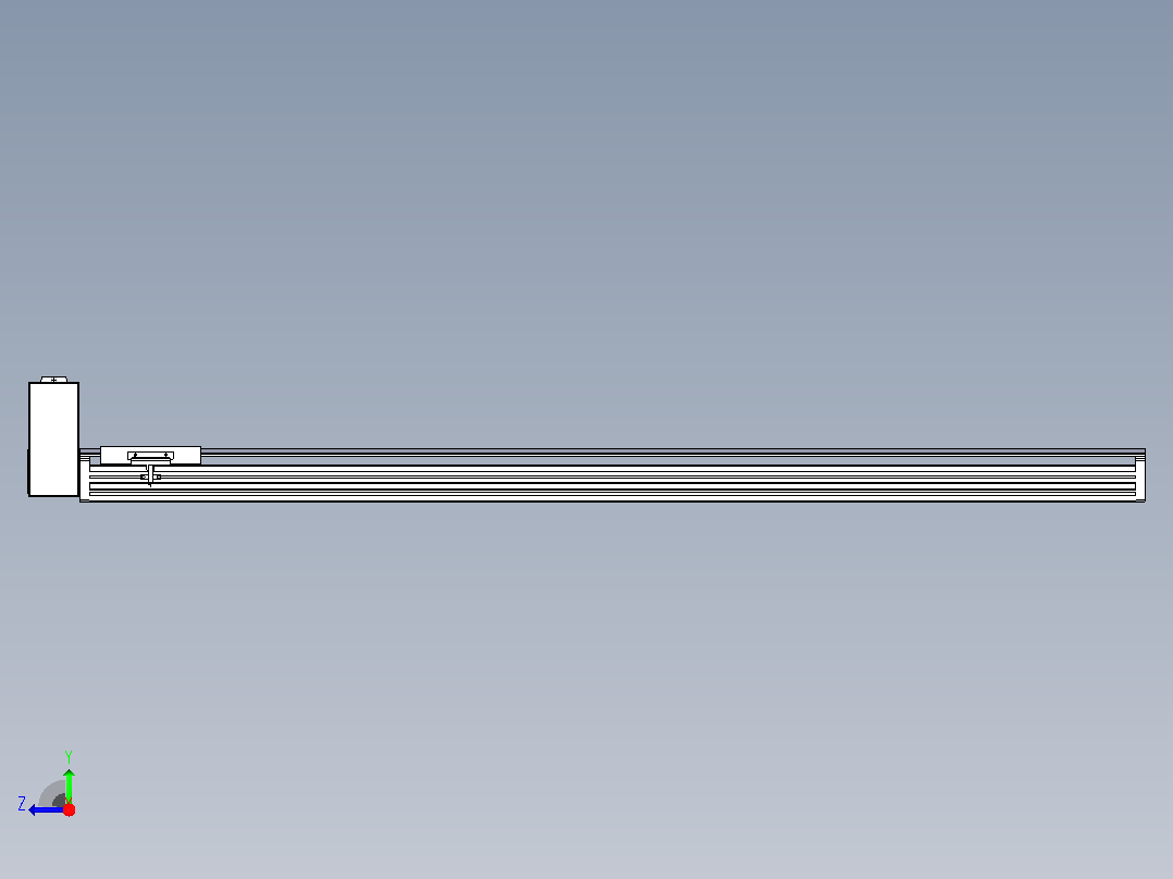 皮带直线轴半封闭可选导轨TPA-HNB-120D-110-L1150-RU-C-P40-N3右视图