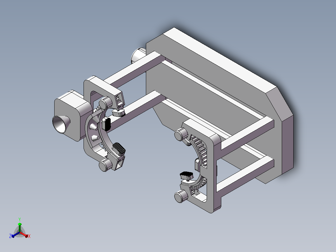 电梯钢丝绳上油装置正等轴测图